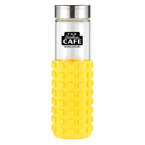 20 oz Silicone Grip Square Bottle