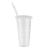 22 oz Reusable Plastic Party Cup With Lid